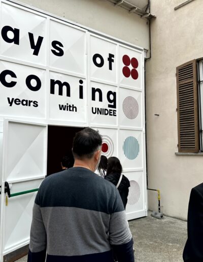 Ways of Becoming: 25 years of UNIDEE”; Juan Esteban Sandoval with Michelangelo Pistoletto; Charlie Hamish Jeffery